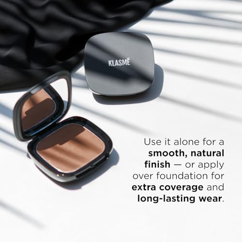 Klasme Compact Powder P002 | High Coverage Pressed Formula | Matte Finish | Soft & Velvety Texture | Long-Wearing Formula | 0.4 oz