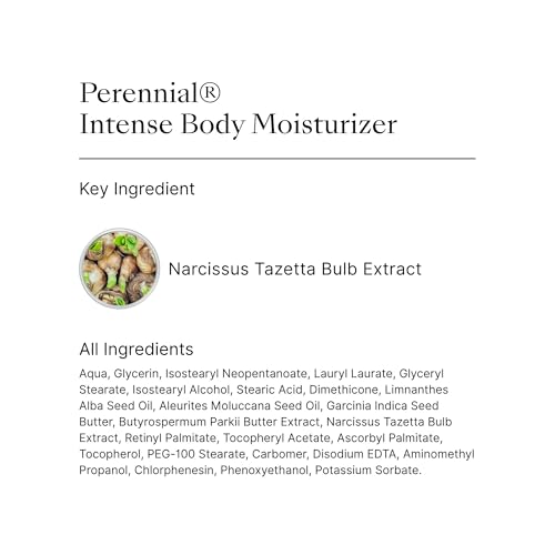 Nu Skin Perennial Intense Body Moisturizer | Hydrating Lotion for Softer, Supple Skin | Supports Skin Barrier & Resilience | Lightweight Daily Formula with Plant-Based Ingredients | 8.4 fl oz