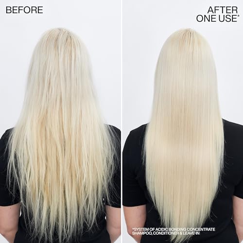 Redken Acidic Bonding Concentrate Conditioner For Damaged Hair Repair - Strengthens and Repairs Weak and Brittle Hair, Sulfate-Free, With Citric Acid