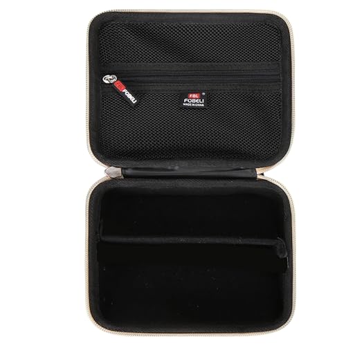 FBLFOBELI EVA Hard Storage Case for Ufree/for Brightup FK-8788T/ for Wahl 9916-817V Electric Razor Foil Shavers for Men, Hair Beard Trimmer Grooming Shaving Kit Storage Holder (Black+Gold Zipper)