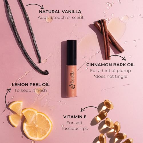 BaeBlu Organic Vegan Lip Gloss, 100% Natural Non-Toxic Moisturizing Ingredients, Dewberry