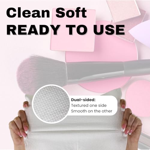 Large Disposable Face Towels, Facial Wipes, Super Soft and Thick Shaving Face Towels XL, Daily Makeup Remover Tissues, Dry Clean Cloths for Sensitive Skin, 10"¡¿12"