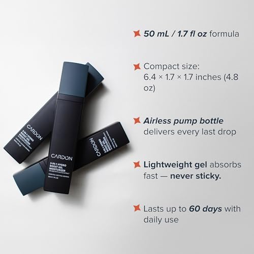 Cardon | Anti-Aging Face Moisturizer for Men | Korean Skincare Facial Lotion | Hydro Boost Gel | Healing Cactus Extract, Reduce Wrinkles, Repair Acne Scars | Ultra Light Face Cream (1 CT)