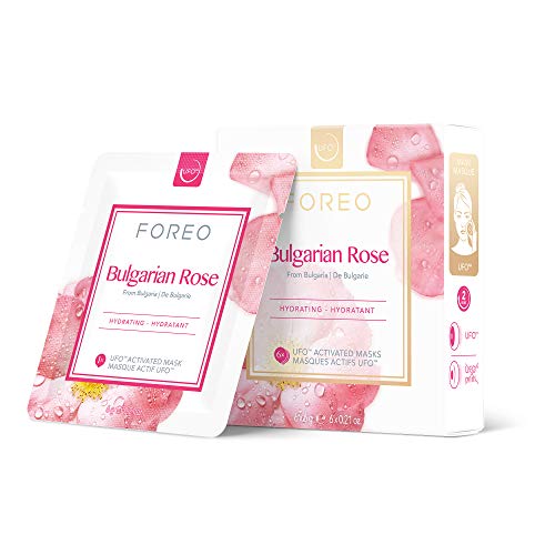 FOREO UFO Activated Mask Treatment for Anti-Aging, Bulgarian Rose, 0.21 Ounce (Pack of 6)
