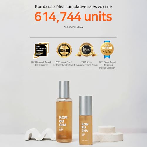 Elishacoy | Kombucha Gyeol-Biome Mist 100 ml / 3.38 fl oz ? Hydrating Face Mist with 506-Hour Fermented Kombucha, Vegan Cooling & Moisture Spray for All Skin Types