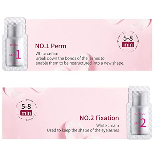 2026 Upgraded Fast Perm Lash Lift Kit Eyelash Perm Kit Eyelash Coating Lotion (Quantity: 10 Packs)