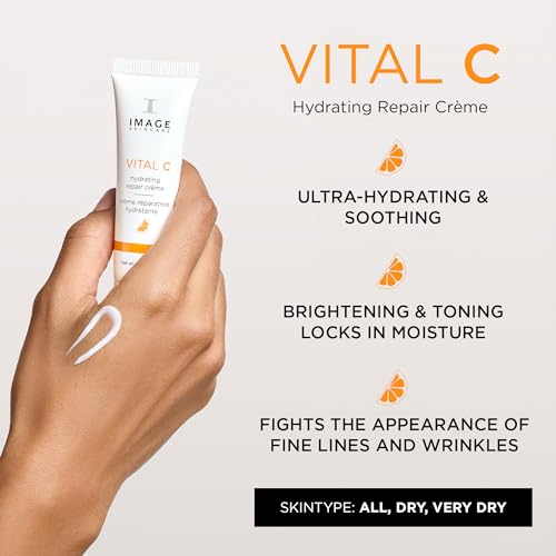 IMAGE Skincare, VITAL C Hydrating Repair Cr?me, Face Night Cream with Hyaluronic Acid, Discovery Size, 1oz