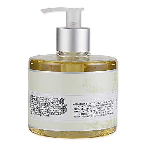 Pre de Provence Collection Liquid Hand Soap, Sooths & Softens while Cleansing, Enriched with Shea Butter, Vitamin E & Glycerin, Soft & Soothing, 11 fl oz, Verbena