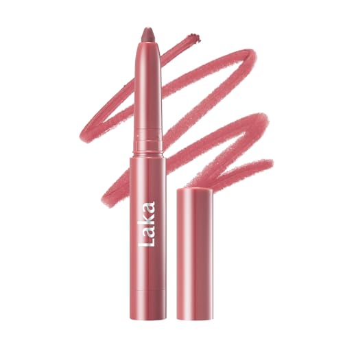 Laka Stain Lip Liner, 0.7g/0.02oz, Rich Creamy Long Lasting Color, Waterproof & Transfer-Proof, Easy Drawing with Smooth Application (#04 Rosy Talk)