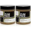 Indigo Wild Zum Face Sugar Facial Scrub - Natural Sugar Scrub - Soothing Facial Exfoliator with Jojoba Oil, Coconut Oil & Olive Oil - Lemongrass - 4 oz (Pack of 2)