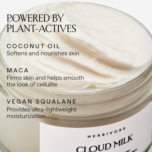 HERBIVORE The Coco Cozy Set | Coco Rose Coconut Oil Body Polish & Cloud Milk Coconut + Maca Firming Body Cream, Plant Based, Vegan