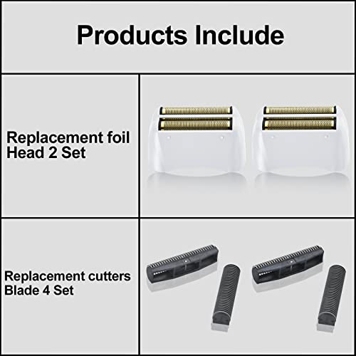 2 Pack Pro Shaver Replacement Foil and Cutters compatible with"andis #17150 shaver foil replacement" Golden