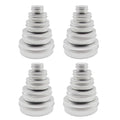 20pack 60ml Aluminum Tin Jars, 100ml Empty Travel Cosmetic Sample Container, 2oz Metal Tins 5 gram Cans 30ml Storage Travel Jars for DIY Lip Balms, Face Cream, Candle, Tea, Paint (mixed size)