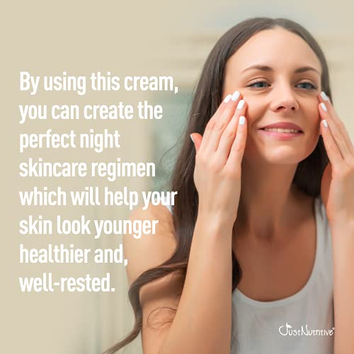 Just Nutritive Anti-Aging Night Facial Cream | Best Night Cream for Awesome Looking Skin | Anti Wrinkle Cream | Anti Aging Night Cream For Face | Anti Aging Skin Care 2oz