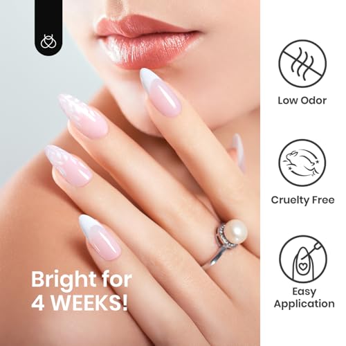 Beetles White Gel Liner Nail Polish 7ml French Tip Gel Polish White Nail Art Painting for Thin Line Nails Design Nails Stuff Soak off Uv Lamp Manicure Salon Gifts for Women