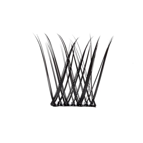 Clear band Self Adhesive 120 pcs DIY Eyelashes No Glue Needed Thin Clear Band 10-14mm C Curl Pre-Glued Natural Fluffy Press on Eyelash Extension Clusters