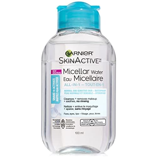 Garnier SkinActive Micellar Cleansing Water, For Waterproof Makeup, 3.4 Fl Oz