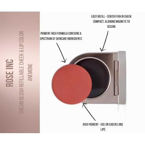 Cream Blush Refillable Cheek & Lip Color Refill (Anemone, 0.15 oz/ 4.5 g Refill)
