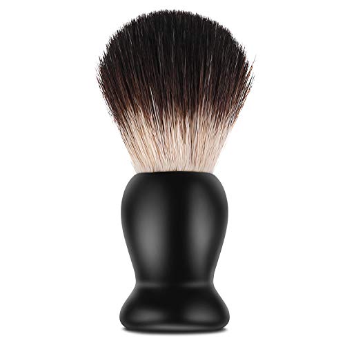 Deluxe Black Shaving Razor Stand Holder with Shaving Brush Kit,Compatible with Gillette Razor and Cartridge Razor,Safety Razor,Badger Shaving Brush