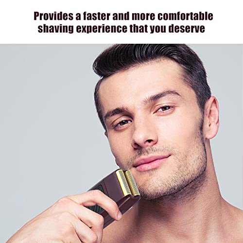Professional 5 Star Series Finale Shaver Replacement Foil and Cutter Bar Assembly Compatible with wahl Shaver Foil 7031-100, 7043-100 Super Close Shaving Replacement Heads£¬Red,2 PACK