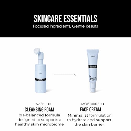 quitch Skin Science Foaming Face Wash Dermatologist-Developed Gentle Facial Cleanser for Sensitive Skin, pH-Balanced, Fragrance-Free, Korean Face Wash Skincare, Sulfate-Free