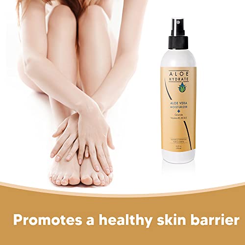 Body Lotion Spray ? Oasis of Moisture Hydrates, Restores, Softens & Protects. Non-Greasy Moisturizer, Body Cream & Hand Lotion ? Aloe vera, Hyaluronic acid, Ceramide, Vitamins & Prebiotics