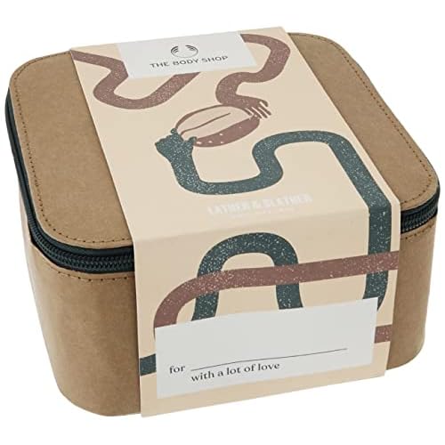 The Body Shop Lather & Slather Shea Body Care Gift Set, for Dry Skin, Vegan