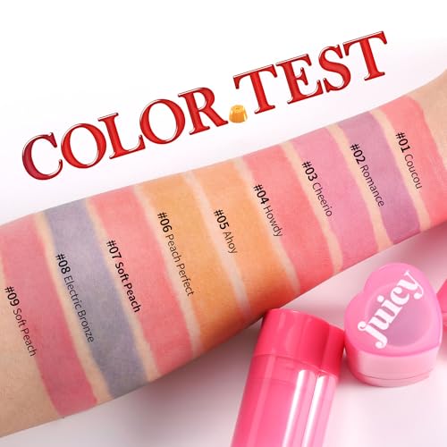 Cooling Water Jelly Tint Blush, Multi-Use Juicy Lip + Cheek Tint, Hydrating & Bouncy Jelly Texture, Long-lasting Sheer Color, 0.32 oz (# 01, 0.32 oz)