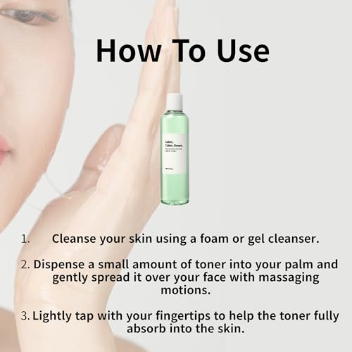 Calm Calm Down CICA Ampoule Toner ? Daily Hydrating & Soothing Toner for Sensitive, Acne-Prone Skin with Centella & Madecassoside | Korean Skincare 8.45 fl.oz