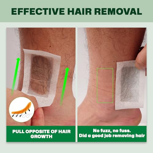 Hypoallergenic Facial Wax Strips for Sensitive Skin | Natural Hair Removal for Women | Face & Body Waxing Kit | Gentle, Fast-Acting Formula for Eyebrows, Lips, Legs & Bikini Line