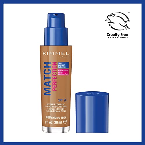 Rimmel Match Perfection Foundation Spf20 400 Natural Beige