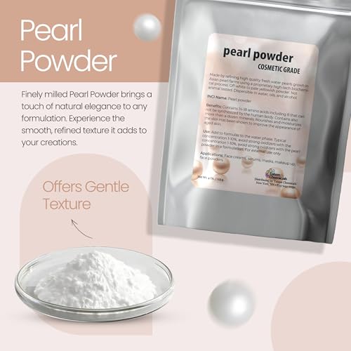 Pure Pearl Powder DIY Cosmetic Grade Pearl Powder For Face, Making Face Mask, Cream And Lotion (0.5 Ounce / 15 gram)