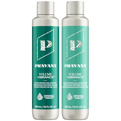 Pravana Volume Vibrance Shampoo | Adds Lightweight Volume, Lift & Fullness | For Fine, Color Treated Hair | Strengthens, Thickens, Reduces Breakage | Chromasilk Enhances Shine & Protection | Vegan