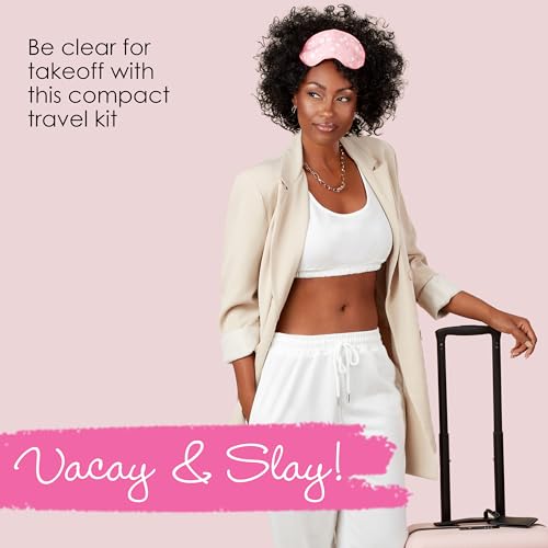 Hollywood Fashion Secrets Travelette Kit, Stay Prepared With Essential Travel Sized Beauty Items, Portable 13 Piece Set