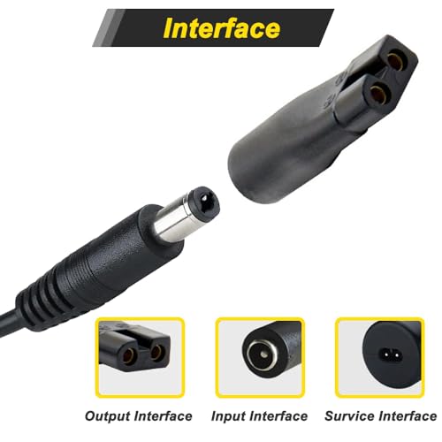 Power Cord 5V Replacement Charger USB Adapter, Hair Trimmer Charger Cable for Electric Clippers, Beard Trimmers, Shavers, Purifiers (2 Cable & 7 Adapter & Bag)
