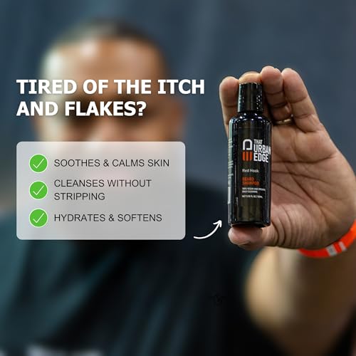 That Urban Edge Beard Shampoo | Professional Wash for Men | Moisturizing and Conditioning | Natural Formula Softens and Strengthens | Vegan for Thick, Soft Beard | 3.38fl oz