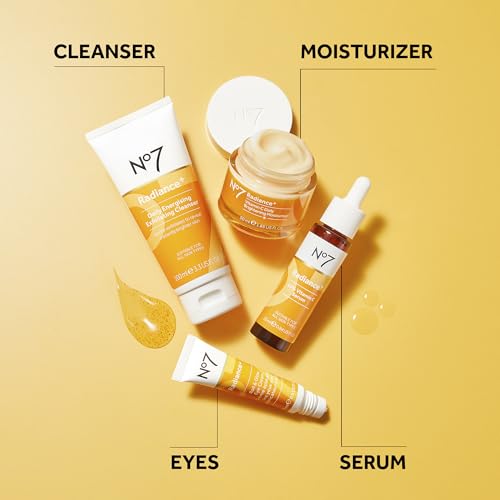 No7 Radiance+ 15% Vitamin C Serum - Radiance-Boosting Face Serum for Glowing Skin - Re-Energizing Vitamin C Skin Care for Daily Use (0.84 oz)