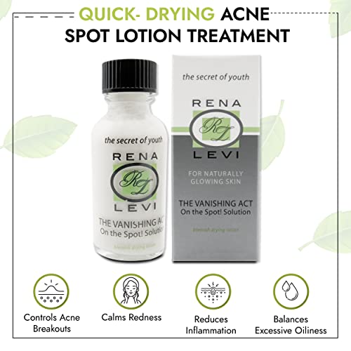 Acne Spot Pimple Drying Lotion - For Face and Body Use, Dries Out Blemishes and Pores - 1oz