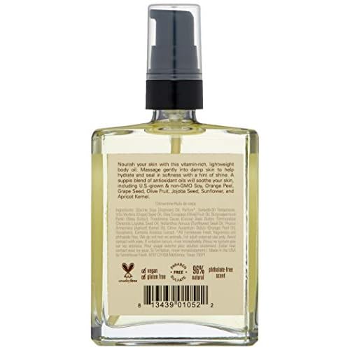 FarmHouse Fresh Clementine Body Oil, Orange, 4 Fl Oz (Pack of 1)