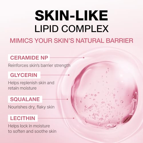 PHYSIOGEL Calming Relief GENTLE FOAMING face wash for Sensitive Skin, Hydrating Facial Cleanser With Cermaide NP, Sulfate Free, Hypoallergenic, Korean Skin care, 6.0 fl.oz