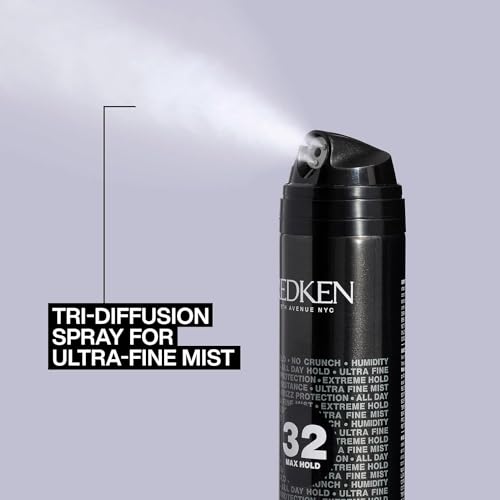 Redken Extreme High Hold Max Hold Hairspray 32 For All Hair Types - Long-Lasting Lift & Body, All-Day Style Control With a Dry Finish, 24h Humidity Resistance