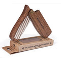 BEARD & BATES The Sandalwood Switchblade - Folding Solid Wood Beard Hair Comb | FACTORY SECONDS CLOSEOUT