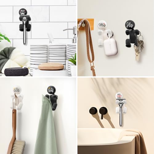 AGMDESIGN Spoiled Wife Shower Razor Holder, Funny Bathroom Decor for Inside Shower, Gadgets Leg Razor Holder, Cute Valentine's Day Storage Hook Gifts for Women Girlfriend Wife Sister Mom