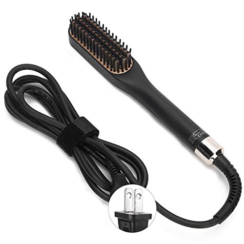 Beard Straightener for Men - Heated Beard Brush Comb for Short to Medium Beards - Costume Accessories and Grooming Gifts for Men (US Plug)