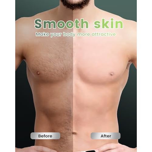 Back Shaver for Men, Manual Body Hair Trimmer with 4 Replaceable Wide Blades, Extendable Long Handle, 180¡Æ Adjustable Arm, Wet & Dry Use