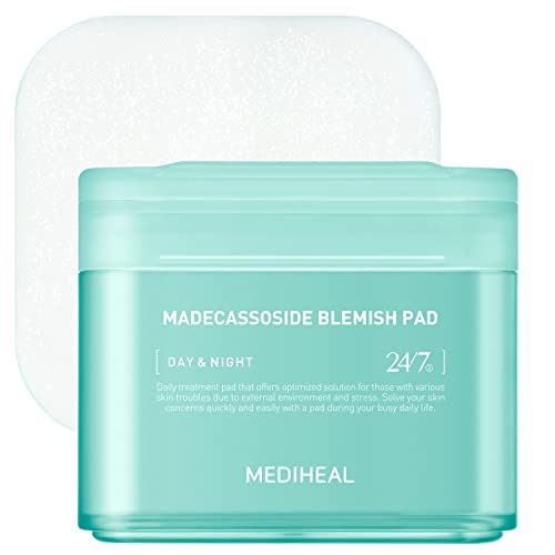 MEDIHEAL Toner Pad Madecassoside for Blemish Care Improve Uneven Skin Tone 100 Pads, Phyto Enzyme for Gentle Exfoliating 90 Pads