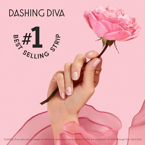 Dashing Diva Glaze Mani Pedi Kit? - The Bitesize Blue Glaze - Comes with LED Nail Lamp - Long Lasting, Semicured Gel Nail Strips for Toes & Hands