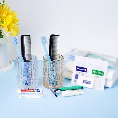 Pack of 10 Travel Size Toiletries Kit Individually Packed,Personal Hygiene Kit for Men Homeless Care Package Supplies Bulk