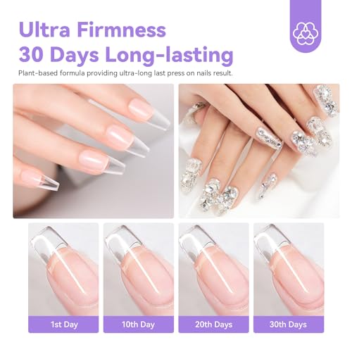 SAVILAND All-in-one Beginner Gel Nail Kit with 30g Solid Glue Gel