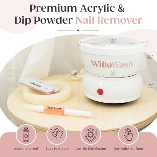 Willowash Electric Nail Soaking Bowl and Willopad Refills Bundle